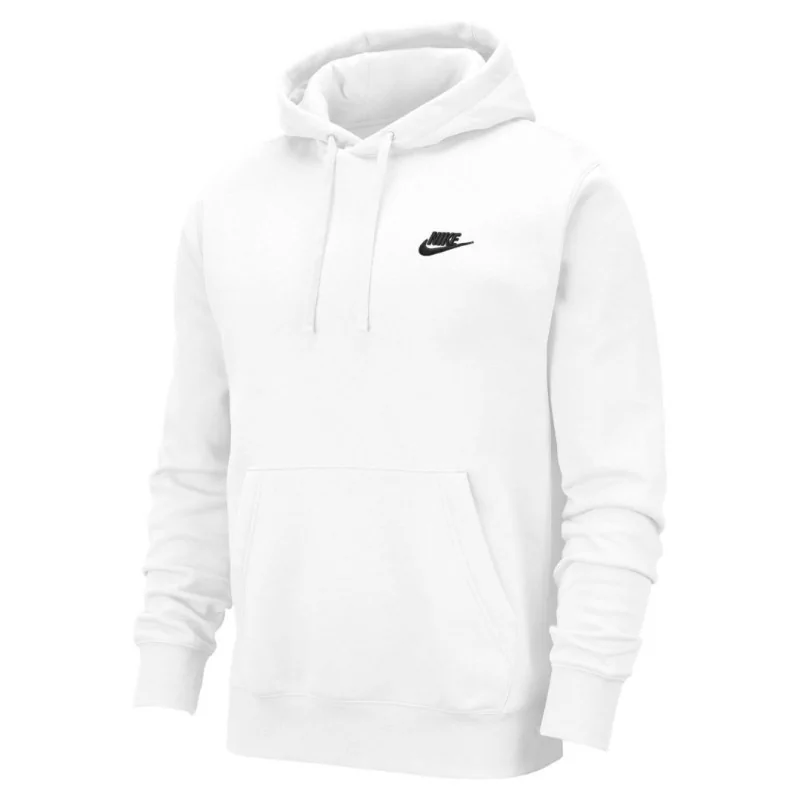 Sweat Capuche Nike Sportswear Club Fleece Blanc - Espace Foot
