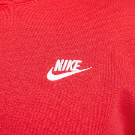 Sweat Capuche Nike Sportswear Club Fleece Rouge