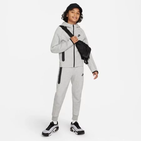 Veste Capuche Nike Sportswear Tech Fleece Junior Gris