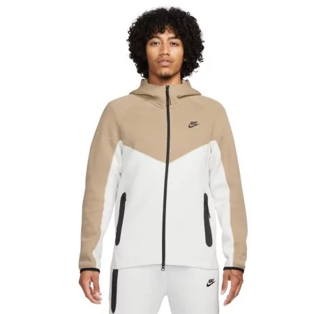 Veste Capuche Nike Sportswear Tech Fleece Windrunner Blanc