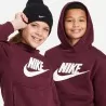 Sweat Capuche Nike Sportswear Club Fleece Junior Marron