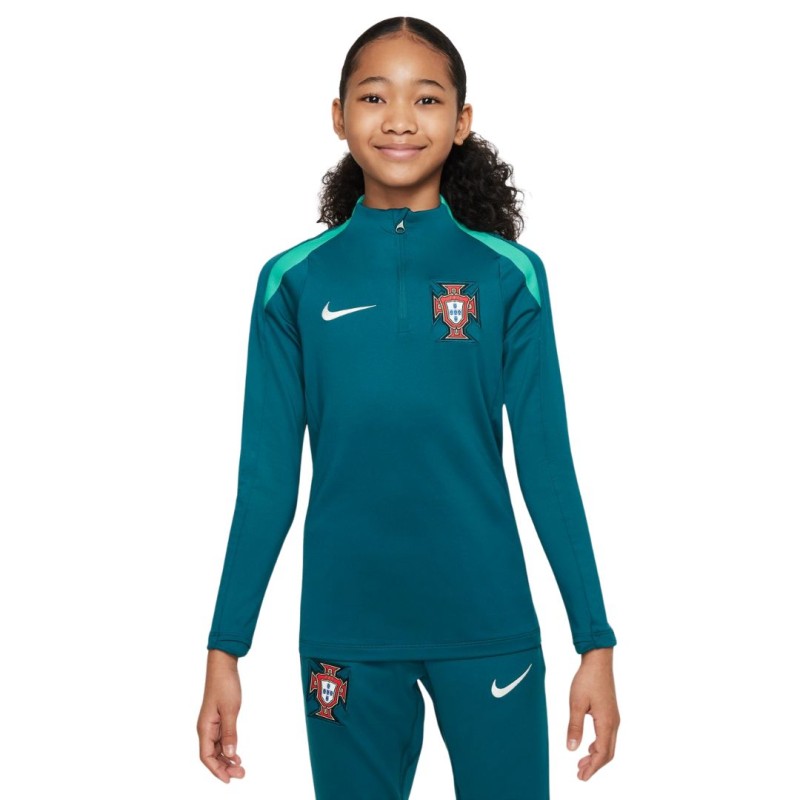 Sweat Entrainement Portugal Enfant Bleu