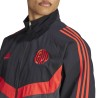 Veste Survetement River Plate Gris/Rouge