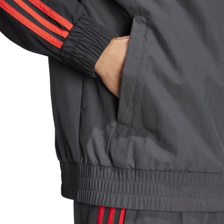 Veste Survetement River Plate Gris/Rouge