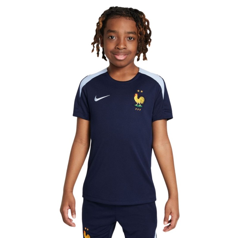 Maillot Entrainement France Enfant Bleu