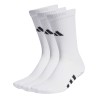 Lot 3 Paires Chaussettes Adidas Mi-Mollet Blanc