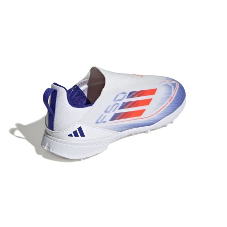 Adidas F50 League Sans Lacets Tf Enfant Blanc