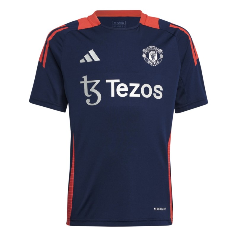 Maillot Entrainement Manchester United Enfant Bleu