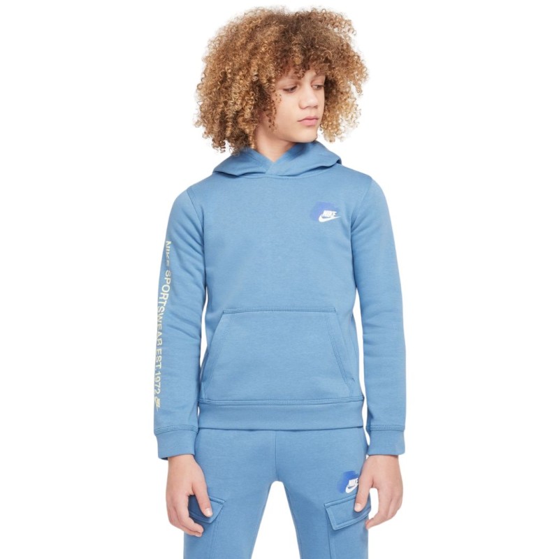 Sweat Capuche Nike Sportswear Enfant Bleu