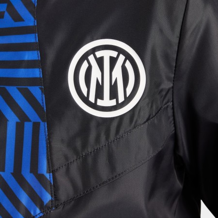 Veste Impermeable Inter Milan Enfant Noir/Bleu