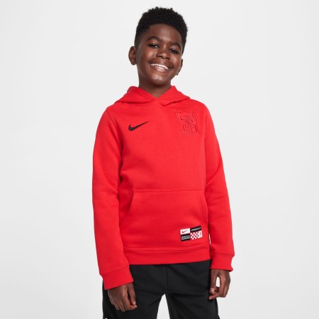 Sweat Capuche Liverpool Club Enfant Rouge