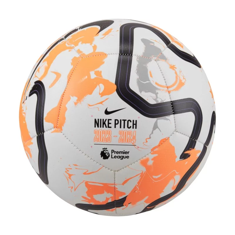 Ballon Nike Premier League Pitch Blanc et orange - Espace Foot