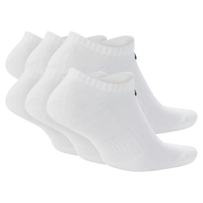 Nike - Lot de 6 paires de chaussettes avec logo virgule - Blanc
